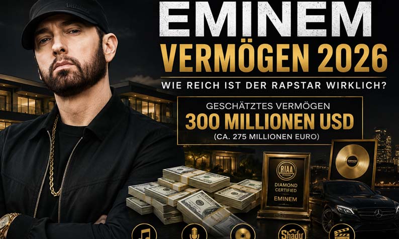 Eminems Vermögen im Jahr 2026: Wie reich ist der Rapstar wirklich?